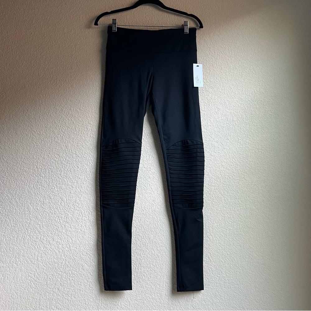NWT Belani Knox Black Moto Leggings Made for Tall Chix, size Tall Small